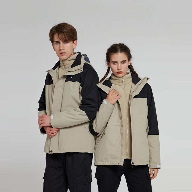 台州冲锋衣三合一加绒加厚男女款