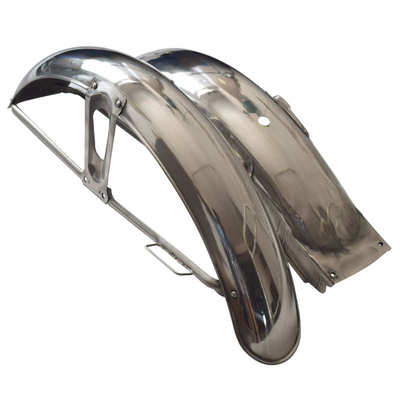 摩托车CG125珠江125沙板挡水板花猫CGA125前后挡泥板不锈钢加厚型