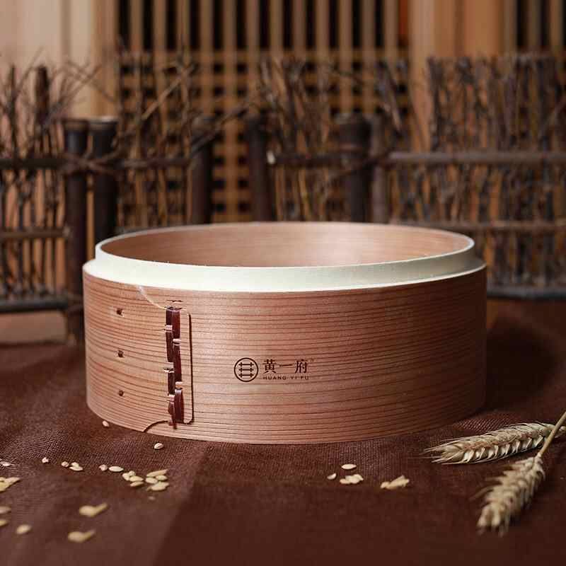 黄一府蒸笼304不锈钢蒸锅家用手工木制蒸笼屉小笼包馒头加深蒸架图片