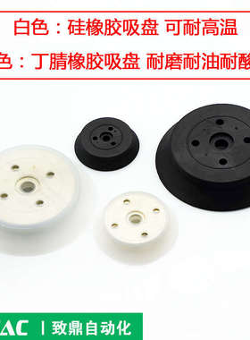 机械手真空吸盘重载平行工业吸嘴ZP32/40/50/63/80/100/125HN/HS