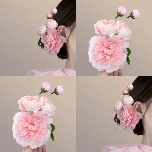 甜美花朵汉服古风氛围