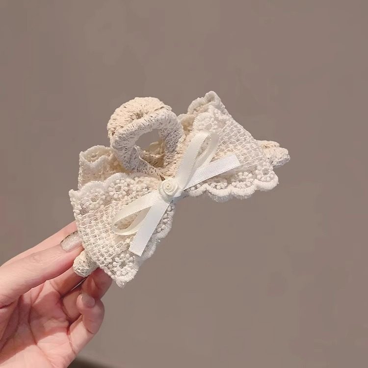 韩系东大门新款蕾丝发夹女蝴蝶结抓夹文艺复古后脑勺盘发鲨鱼夹子,饰品/流行首饰/时尚饰品新,发饰,淘宝优惠券,粉丝福利购,淘宝优惠卷