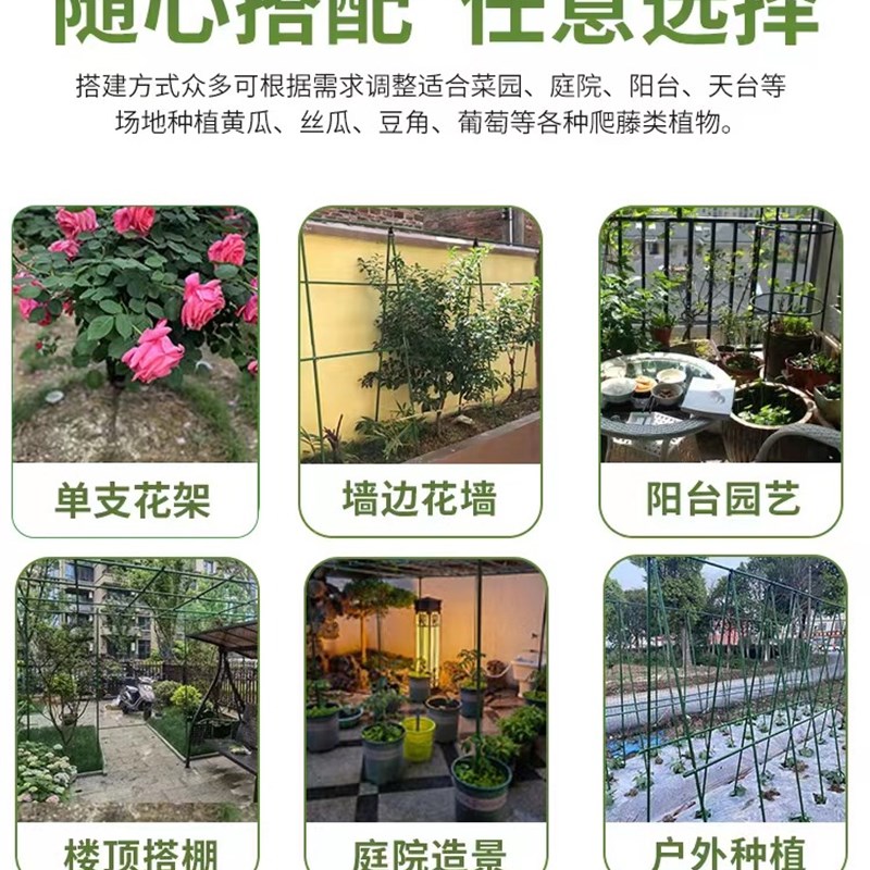 爬藤架西红柿架葡萄黄瓜豆角架种菜花支架庭院园艺花卉植物支撑杆