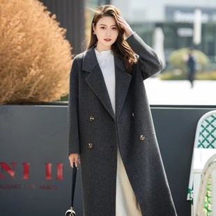 呢子大衣深秋初冬高级感日韩风羊毛女款2024新款毛呢外套女秋冬季