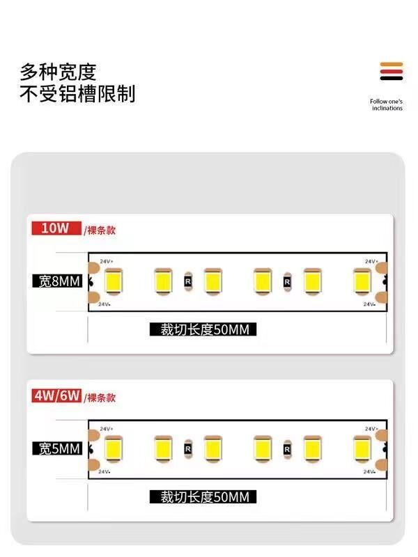 西顿照明LED低压24V贴片灯带吊顶暗槽高亮氛围灯条CEGB28120-100