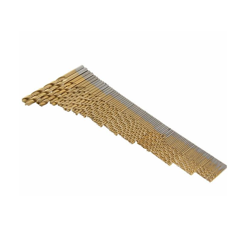 105pcs镀钛麻花钻头 直柄高速钢4241麻花钻金属木工开孔器