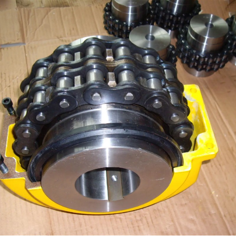 KC滚子链c条式联轴器 GL带罩壳齿轮5018链轮连接器大扭矩12345678