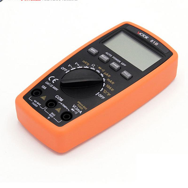 胜利VC86B智能型万用表/USB接口/可测电容/频率/温度数显多用表