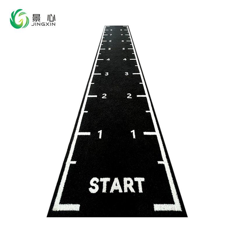 健身房定制刻度草坪运动白线跑道功能图案地毯私教运动LOGO设计
