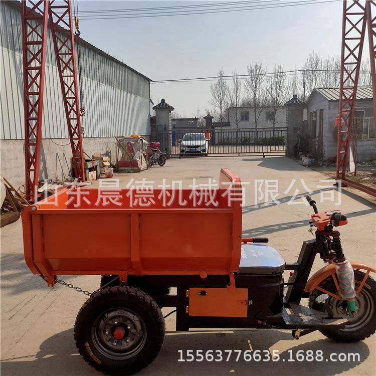 电动手推灰斗车 自卸翻斗车拉砂浆三开门骑行工程车,农机/农具/农膜,农用拖拉机,淘宝优惠券,粉丝福利购,淘宝优惠卷