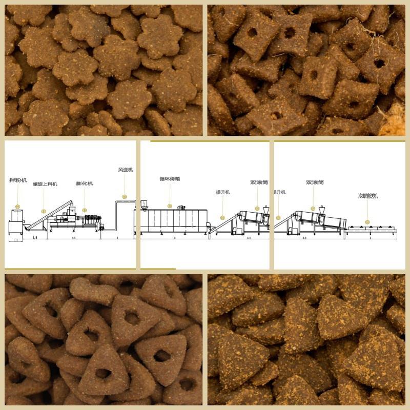 全自动宠物营养饲料膨化机 小型狗粮 猫粮自动生产机械设备