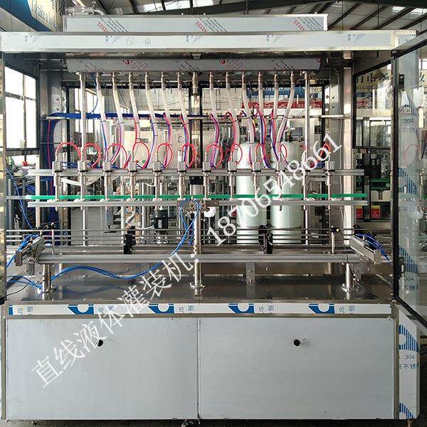 全自动5L大桶白酒灌装机 5L乙醇液体灌装机 5L液体灌装生产线