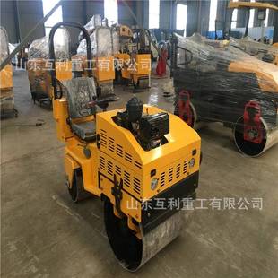 手推式振动碾压机1吨3吨双钢轮沥青草坪压实机 座驾式小型压路机