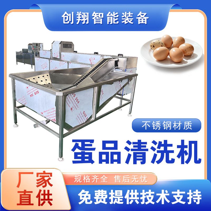 全自动洗蛋机 咸鸭蛋松花蛋清洗机 养殖场蛋类清洗设备 商用