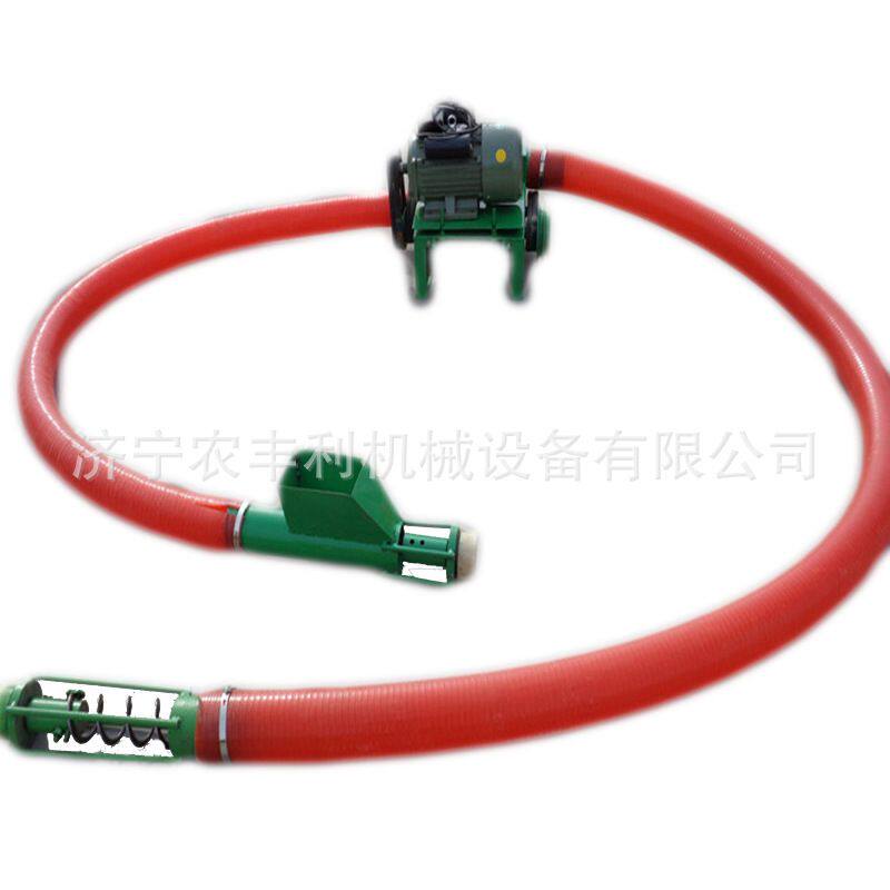 供应粮食装车机 车载吸粮机胶管 管式螺旋输送机工作视频