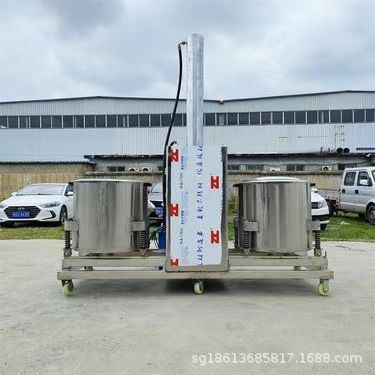 酱菜酒糟液压脱水机 单双桶不锈钢压榨脱汁机 大型苹果葡萄压榨机