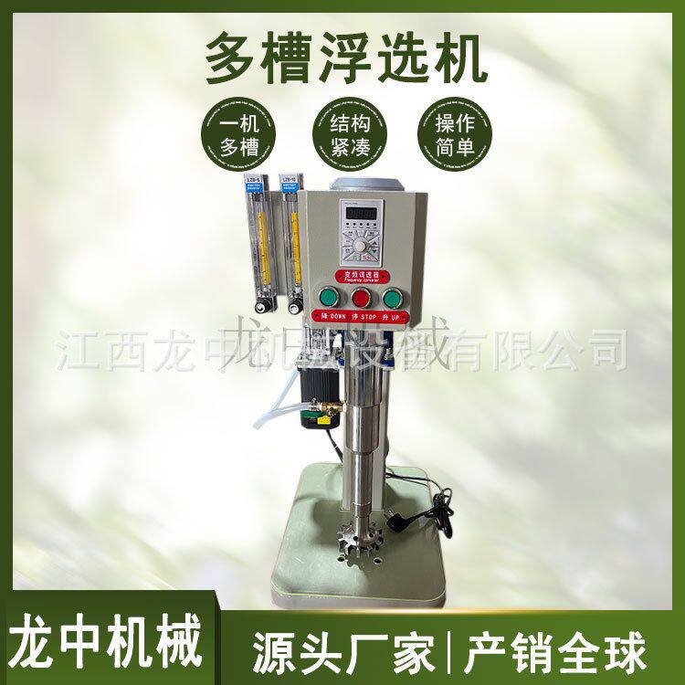 实验室多槽浮选机XFD-12化验浮选设备煤泥矿石选矿变频温控浮选机