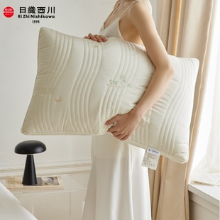 出口日本 五星级酒店全棉净颜蚕丝枕枕头纯棉自用佳品枕芯护颈