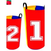 牛津布数字跳袋卡通帆布袋鼠跳幼儿感统器材户外亲子游戏团建道具