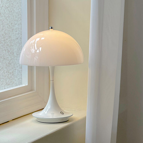 丹麦设计师款蘑菇台灯充电便携LED可调光北欧客厅书房卧室床头灯