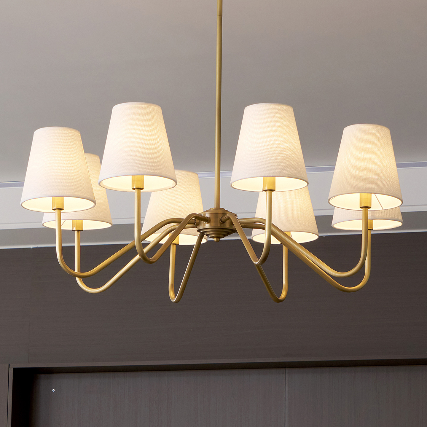 美式创意乡村田园风吊灯轻奢复古餐厅客厅卧室书房样板房布艺吊灯