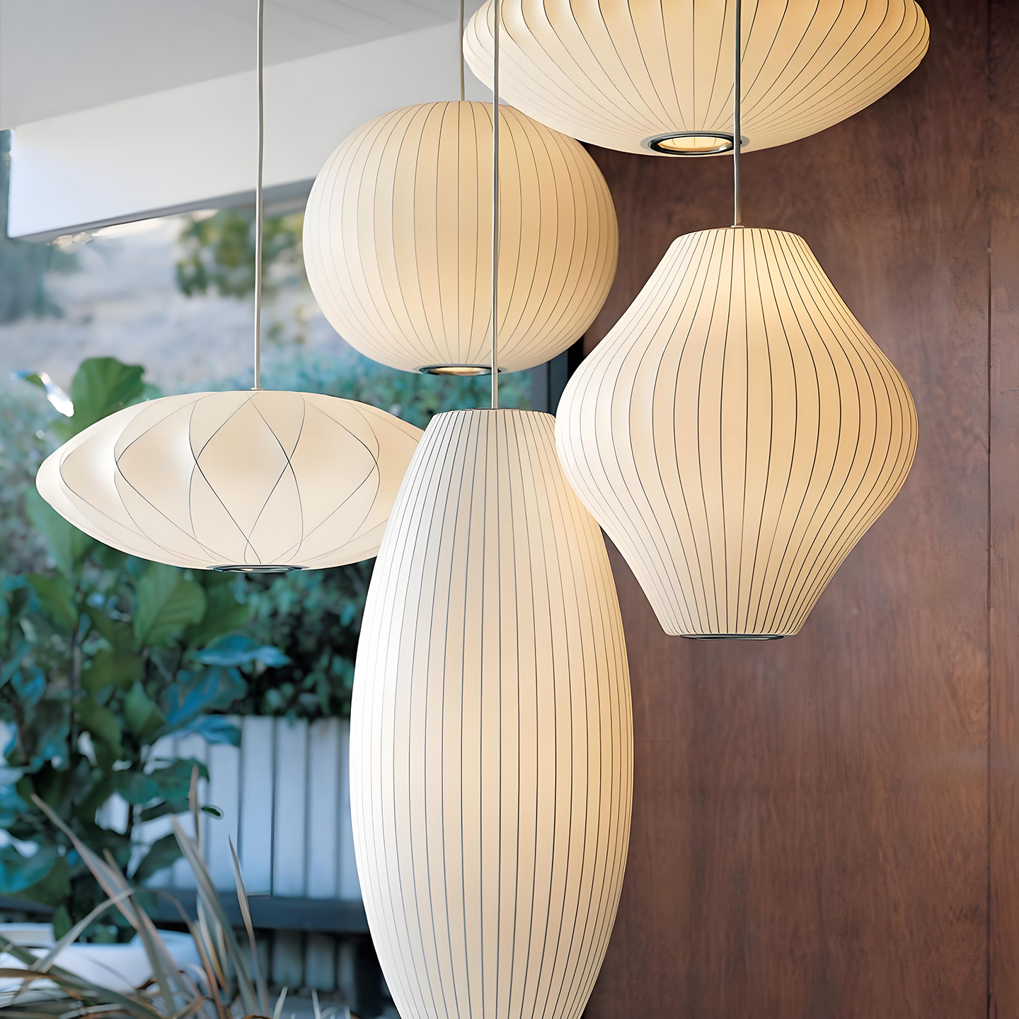 意大利设计师款北欧蚕丝气泡餐厅吊灯中古侘寂风设计师法式卧室灯