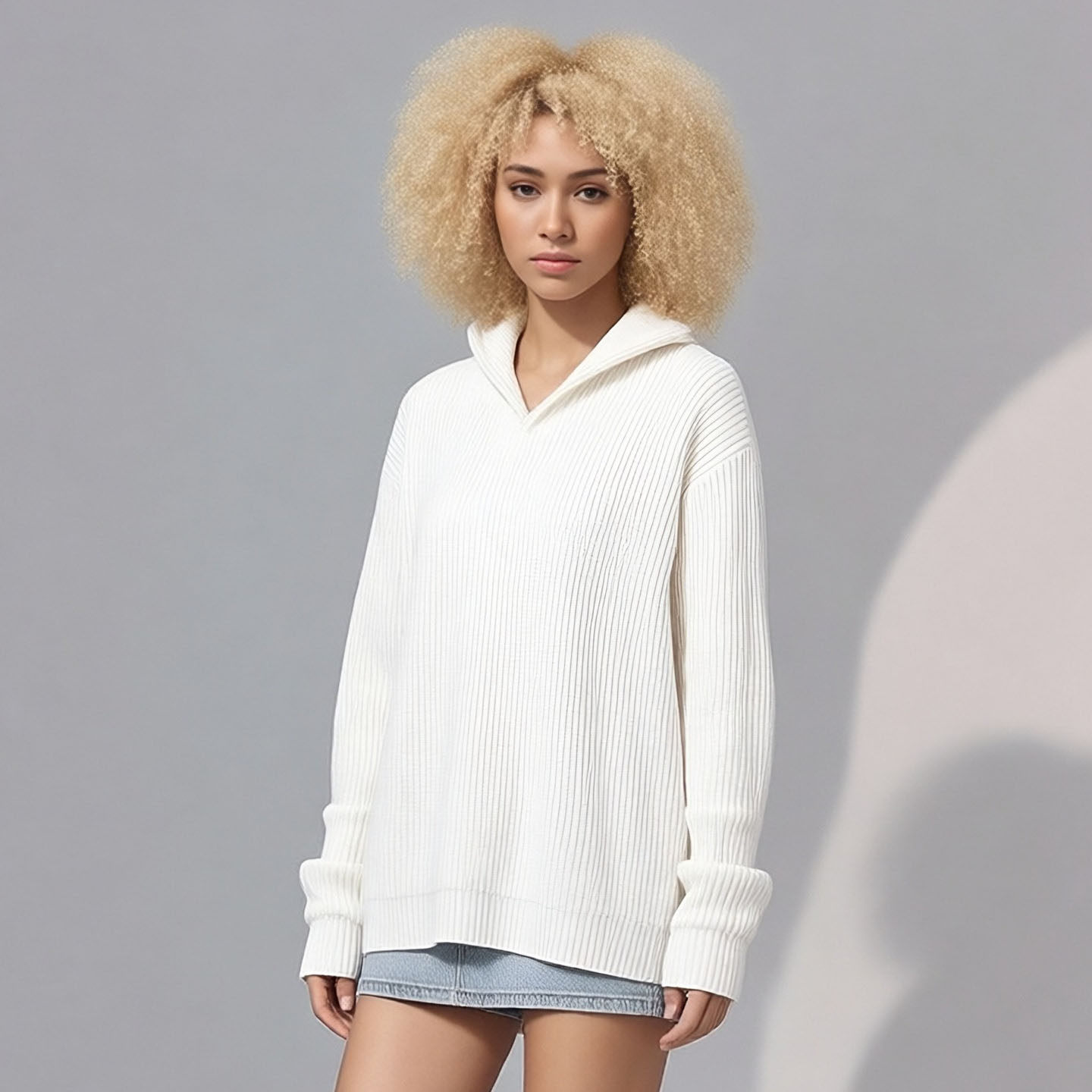 BF2026毛衣女新款秋冬半拉链高领美式复古纯色百搭保暖高级感上衣,女装/女士精品,毛衣,淘宝优惠券,粉丝福利购,淘宝优惠卷