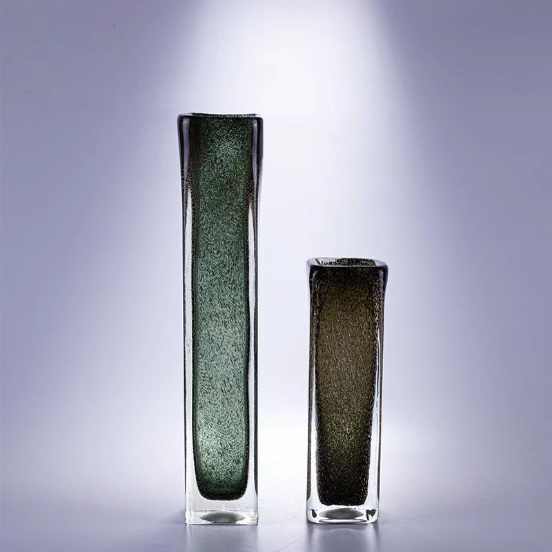 现代简约玻璃手工花瓶 插花干花花器 装饰品创意摆件 工艺品批发