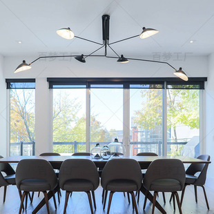 北欧现代个性SergeMouille创意张牙舞爪吸顶灯卧室客厅6头蜘蛛吊