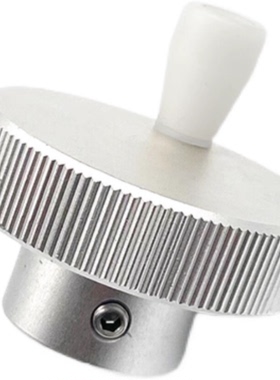 替米思米HOKNW/HBKNW40/50/63/80 固定型圆形螺纹 铝合金压纹手轮