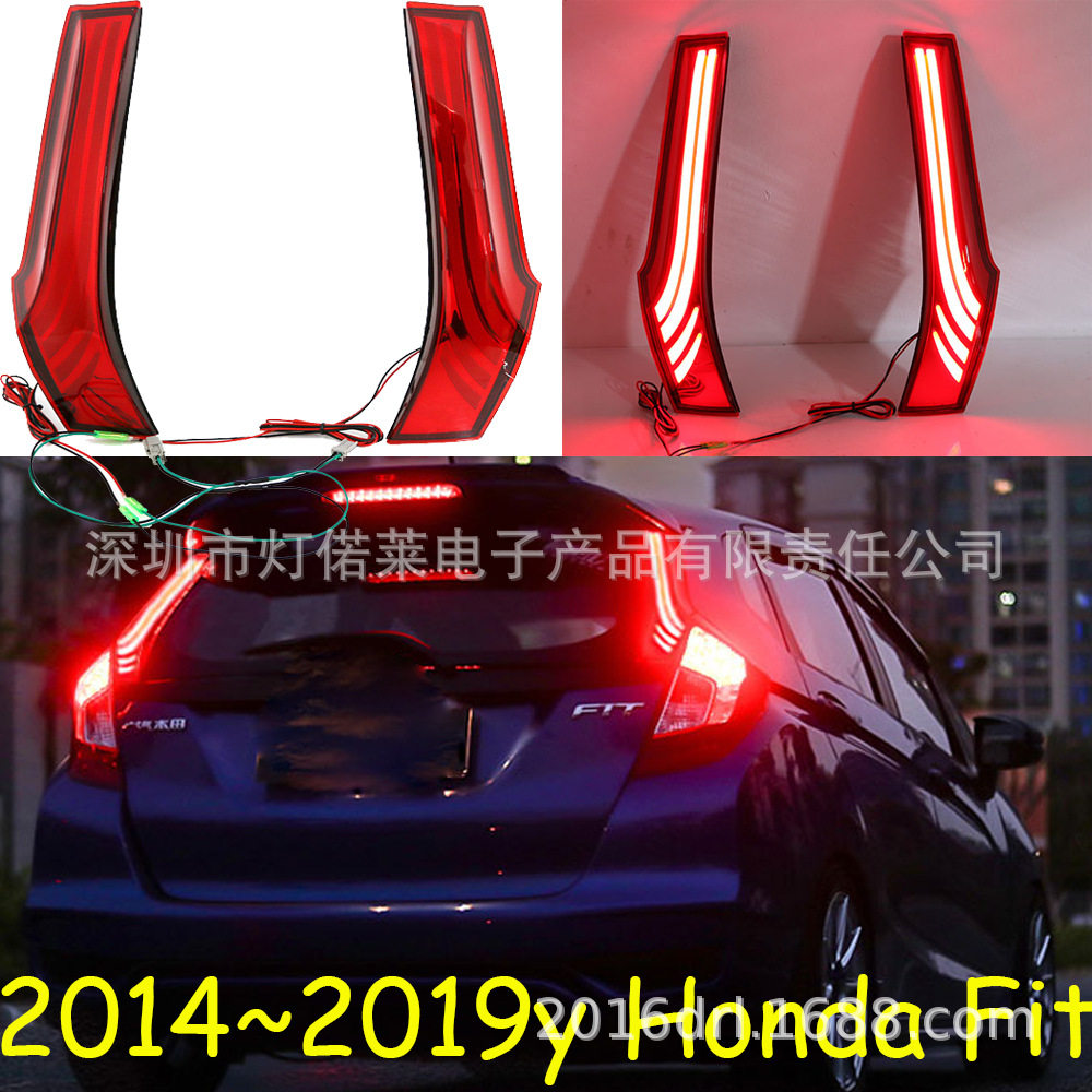 适用于本田飞度尾灯大灯飞度刹车灯JAZZ后杠灯2014~2016年
