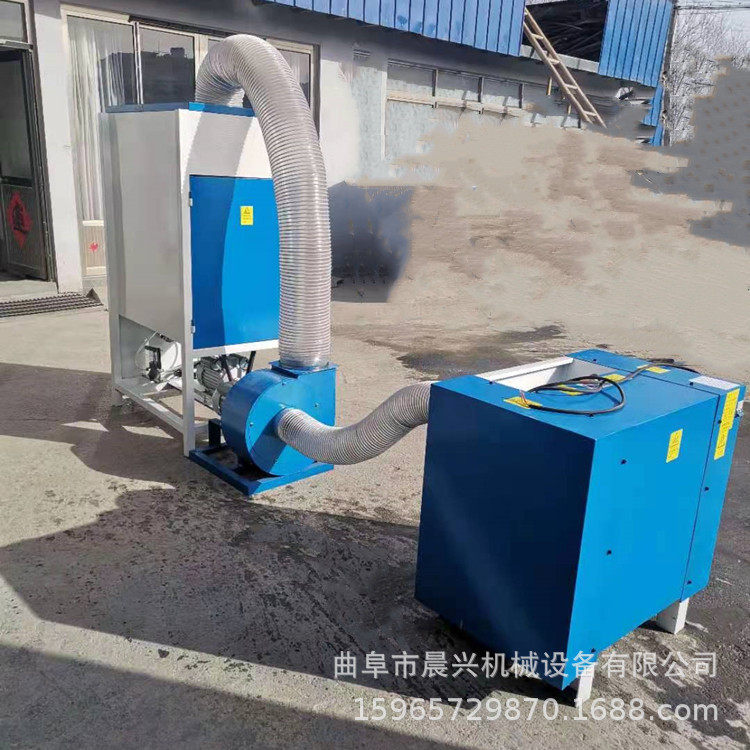 海绵颗粒填充机四个口的颗粒棉充棉机沙发坐垫海绵填充机