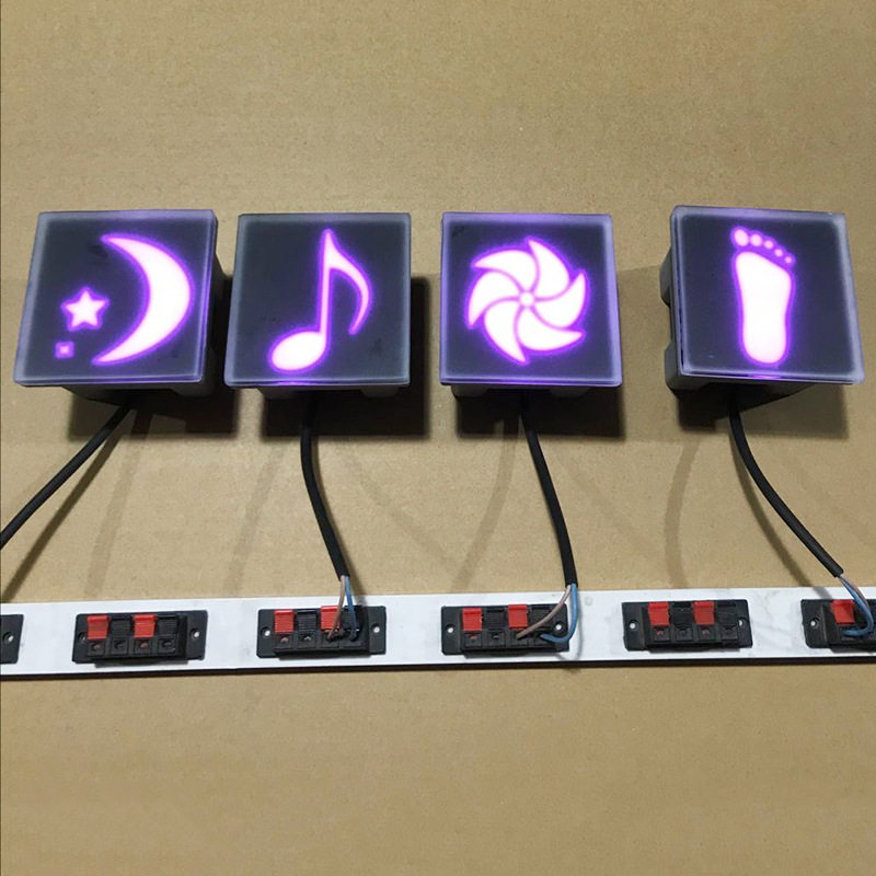 LED脚印地砖灯、印字地砖灯、发光地砖节能嵌入式防水户外