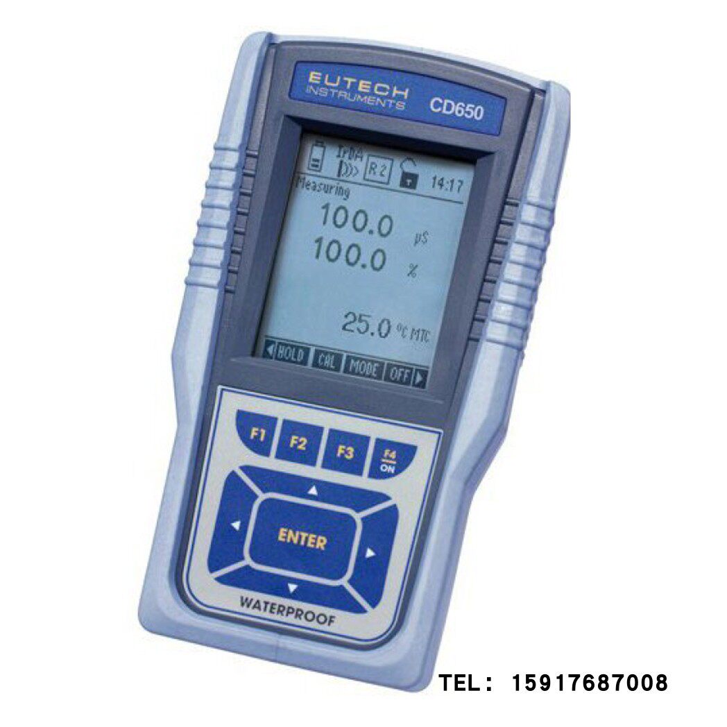 Eutech优特pH离子电导率电阻率盐度多参数便携式仪表CD650 PCD650