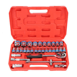 套筒组套工具32件套铬钒钢汽车修理大飞套装