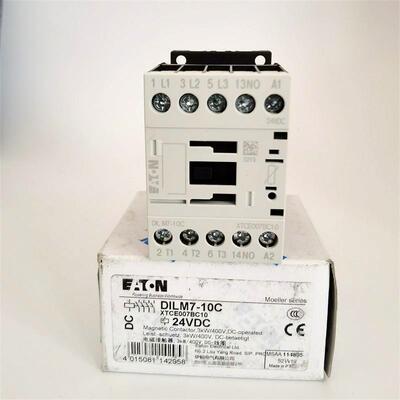 伊顿直流接触器DILM7-10CDILM7-10CDC24V现货