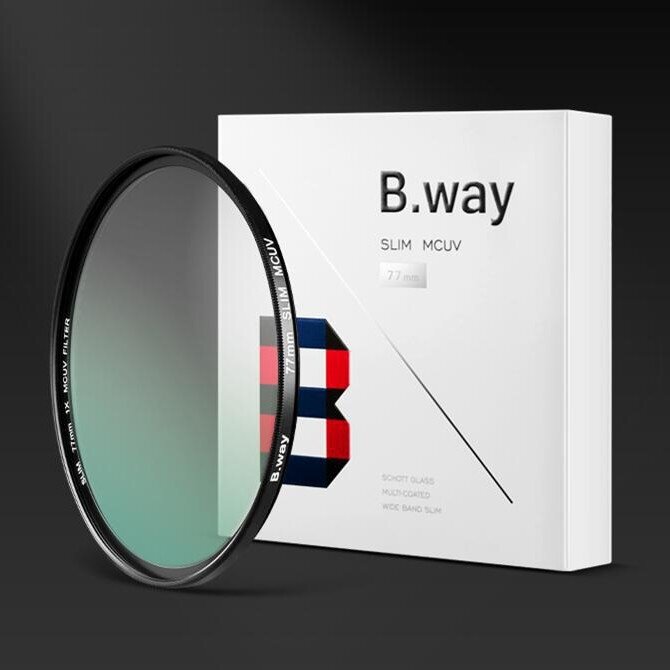 现货B.way兰道MC UV镜40.5 49 58 62 67 72 77 82 8695UV滤镜保护