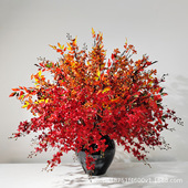 新中式 跳舞兰仿真花酒店餐桌迎宾处样板房售楼处餐厅玄关花艺摆件