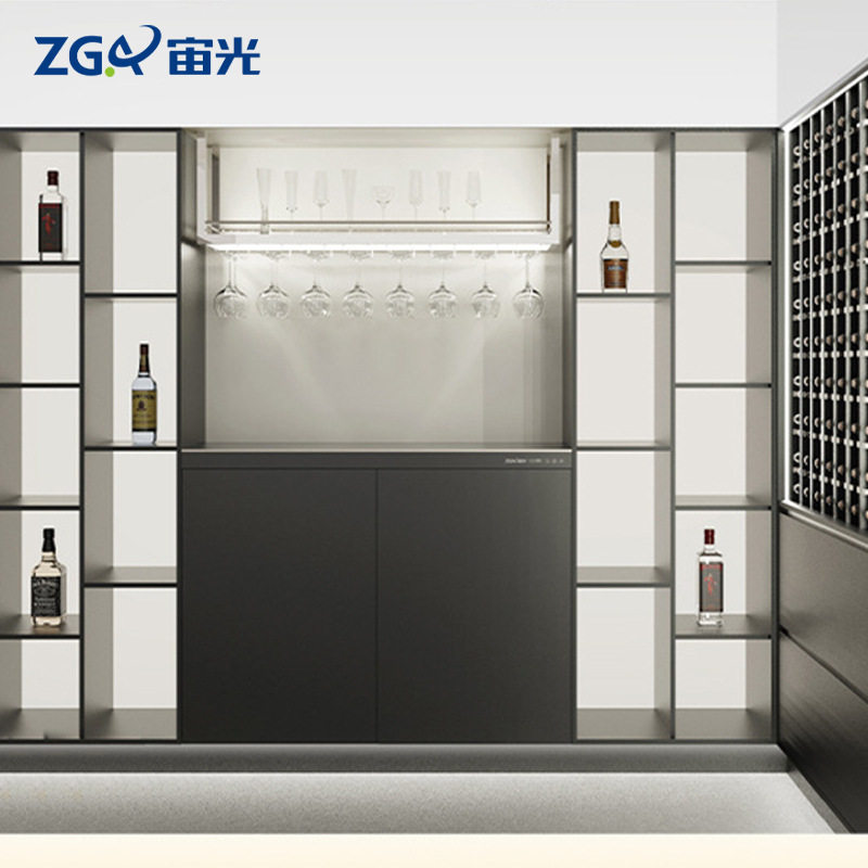 南京铝合金酒柜展示柜家用客厅靠墙置物架铝合金轻奢高档订置酒柜