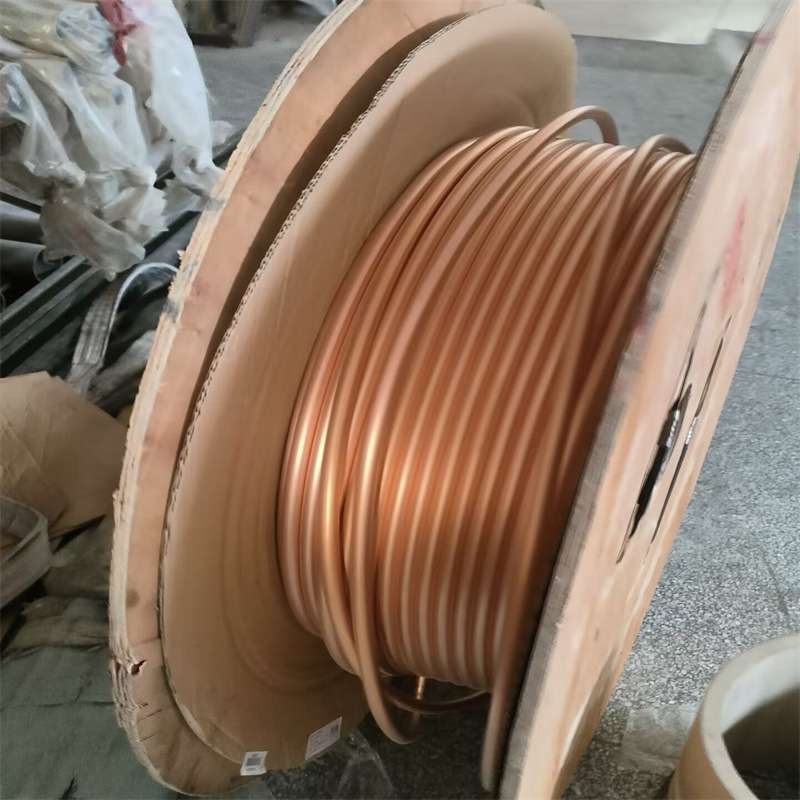 供应优质tp2紫铜管大小管径半硬 y2紫铜管 空调铜管 蚊香盘管