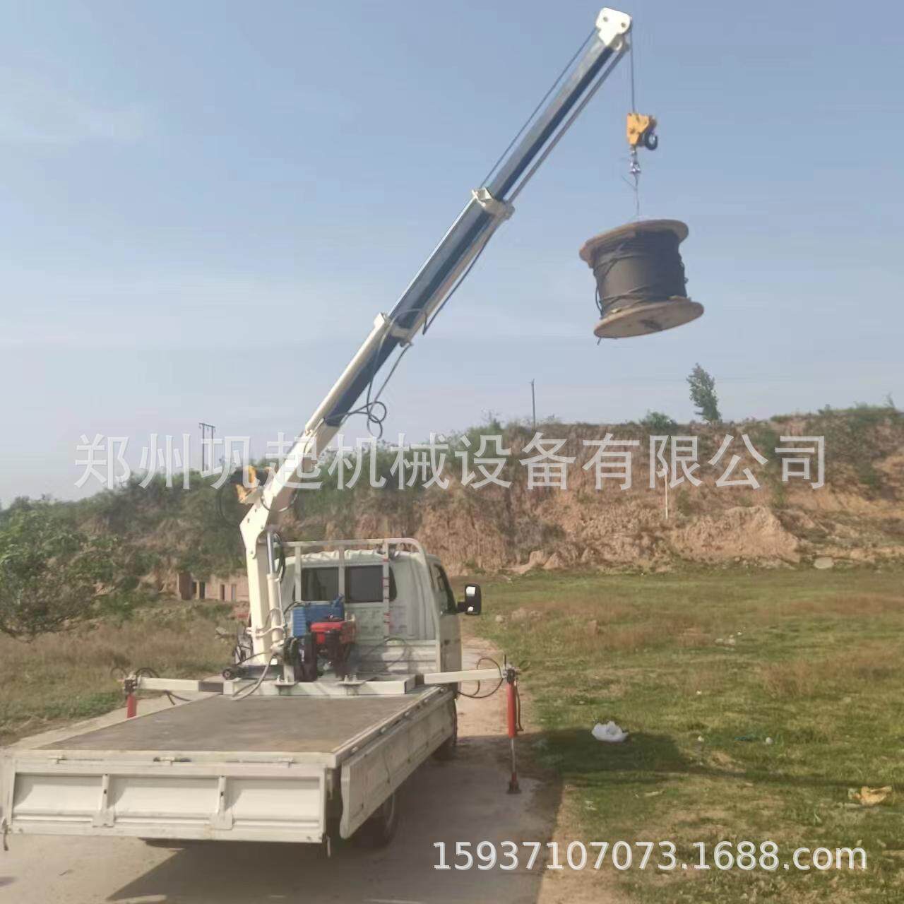 小型1吨2吨车载吊机重型1T2t3吨液压悬臂吊货车起重机随车吊