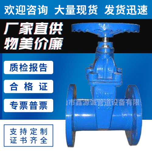 铸铁手动法兰闸阀Z41H-16/25/40C软密封闸阀DN80100200