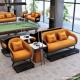 台球厅沙发看球椅观球椅台球室卡座球室休息区接待桌椅