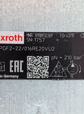 R900932269  PGF2-22/016RE20VU2 # Rexroth液压齿轮泵