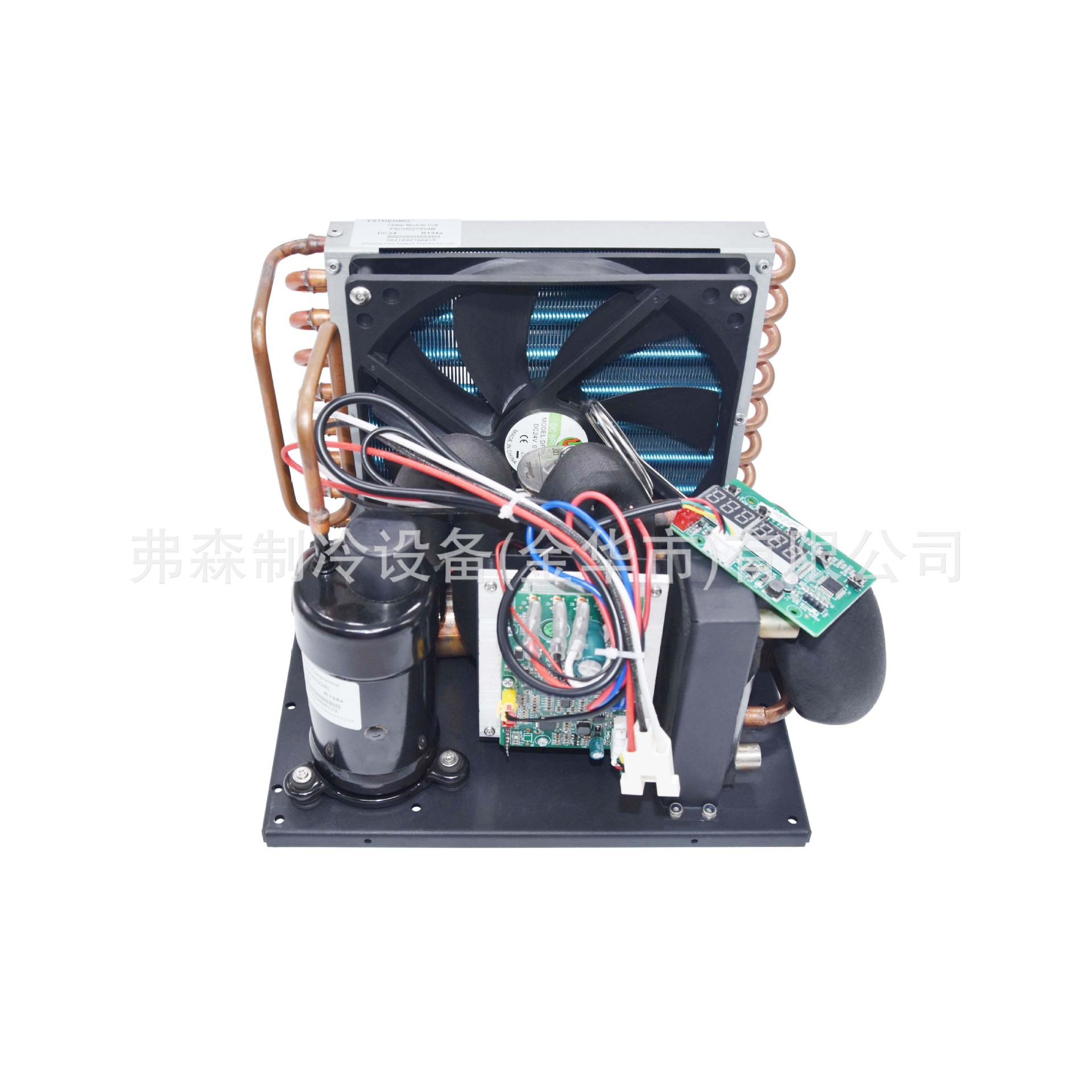 R134a直流24V微型冷水机组用于赛车驾驶员冷却装置diy