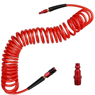 7.5米带护套铜接头6X9.5PU管搭配美式1/4NPT三和一铝制接头