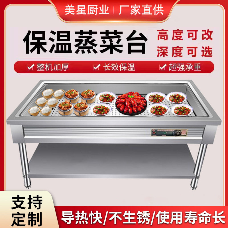 蒸菜台不锈钢保温台商用加热蒸菜台浏阳菜小碗菜卤菜卤肉包子快餐
