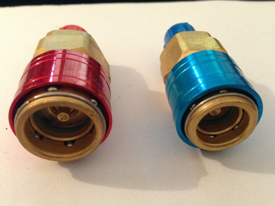 R134A汽车空调制冷快速接头 制冷剂加液加氟工具　QC-12