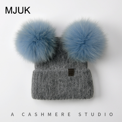 针织帽MJUK女冰岛兔毛冬季