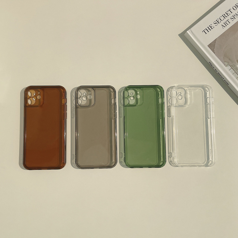 相框透明14Pro max苹果手机壳iPhon16全包XS适用13纯色8p保护套15